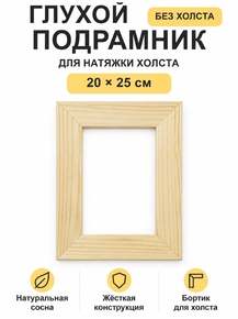 Подрамник глухой для холста 20×25 см «Ананас Постер»
