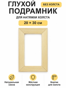 Подрамник глухой для холста 20×30 см «Ананас Постер»