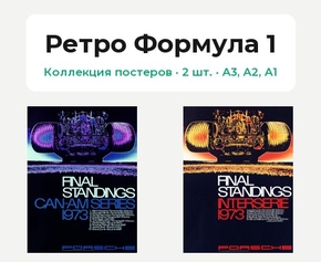 Final Standings (Коллекция постеров, 2 шт.) | Ретро Формула 1
