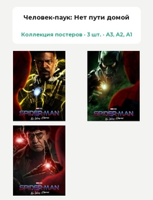 Spider-Man: No Way Home (Коллекция постеров, 3 шт.) | Человек-паук: Нет пути домой