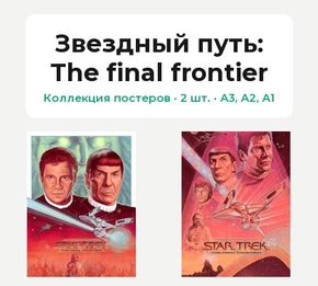 Star Trek (Коллекция постеров, 2 шт.): The final frontier | Звездный путь
