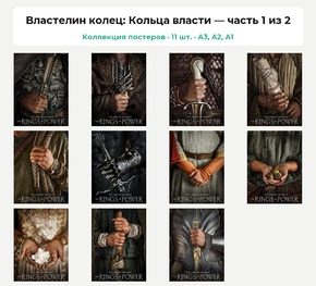 Властелин колец: Кольца власти (Коллекция постеров, 11 шт., часть 1 из 2)
