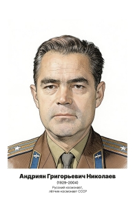 Комплект портретов «Космонавты», 17 шт.