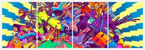 Abstract (Модульная картина из 4 частей) | Абстракция