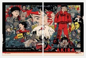 Akira (Модульная картина из 2 частей) | Акира