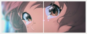 Anime eyes (Модульная картина из 2 частей) | Аниме глаза