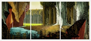 Forest art (Модульная картина из 3 частей) | Лес