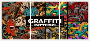 Graffity (Модульная картина из 3 частей) | Граффити