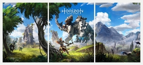 Horizon Zero Dawn (Модульная картина из 3 частей)