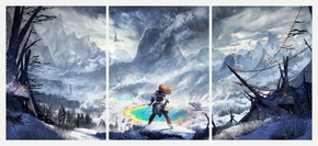 Horizon Zero Dawn (Модульная картина из 3 частей)