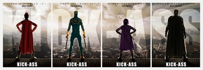 Kick-Ass (Модульная картина из 4 частей) | Пипец