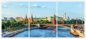Moscow (Модульная картина из 3 частей) | Москва