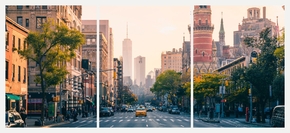 New York (Модульная картина из 3 частей) | Нью Йорк