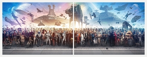 Star Wars (Модульная картина из 2 частей) | Звездные войны