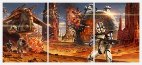 Star Wars (Модульная картина из 3 частей) | Звездные войны
