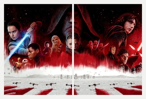 Star Wars - The Last Jedi (Модульная картина из 2 частей) | Звёздные войны - Последние джедаи