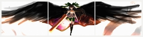 Touhou (Модульная картина из 3 частей)