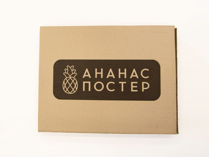 Постер в фирменной упаковке готовый к доставке.
