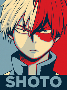 My Hero Academia: Shouto Todoroki (Коллекция постеров) | Моя геройская академия: Сёто Тодороки