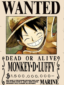 One Piece (Коллекция постеров №3) - Wanted | Ван-Пис: Луффи