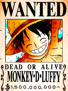 One Piece (Коллекция постеров №3) - Wanted | Ван-Пис: Луффи