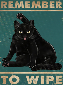 Cat: Remember to wipe | Кот