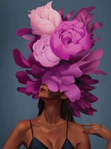 Girl with flowers | Девушка с цветами