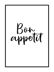 Scandinavian poster | Скандинавский постер: Bon Appetit