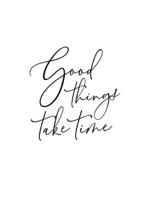 Scandinavian poster | Скандинавский постер: Good things take time