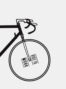 Scandinavian poster | Скандинавский постер: Bike to work
