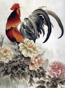 Chinese painting | Китайская живопись - Петух