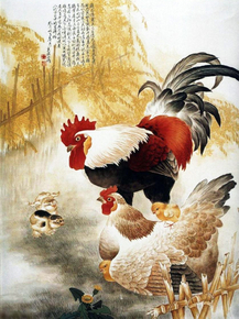 Chinese painting | Китайская живопись - Петух