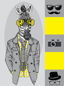 Zebra Hipster | Зебра Хипстер