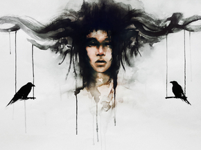 Witch and ravens | Ведьма и вороны