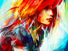 Woman painting | Картина с женщиной