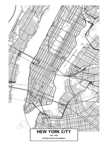 Map New York | Карта Нью-Йорка