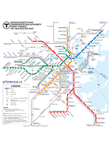 Metropolitan | Схема Метро Бостон