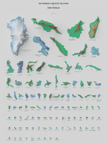 Handred Largest Islands | Самые большие острова