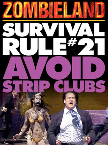 Zombieland - Avoid strip clubs (Коллекция постеров) | Добро пожаловать в Zомбилэнд