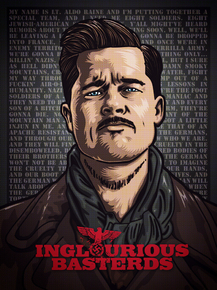Inglourious Basterds - Aldo Raine (Коллекция постеров №2) | Бесславные ублюдки Inglourious Basterds - Aldo Raine (Коллекция постеров №2) | Бесславные ублюдки