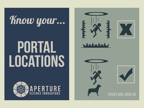 Portal 2 - Know Your Portal Locations (Коллекция постеров №1)
