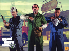 Grand Theft Auto 5 (Коллекция постеров №3) - Майкл, Франклин, Тревор
