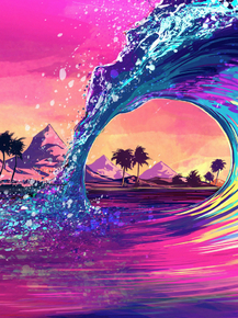Wave (Модульные постеры) - 2 | Волна