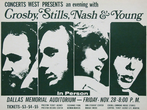 Crosby, Stills, Nash & Young Original Handbill