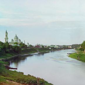 Торжок с юга. Река Тверца