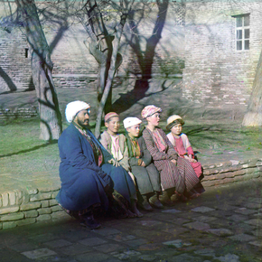 Школьники сарты. Самарканд