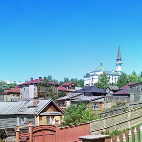 Главная мечеть в Уфе со Случевской горы