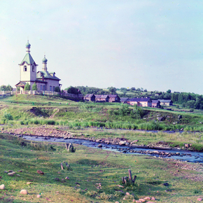 Село Усланка на р. Свири Церковь Зосимы и Савватия Соловецких