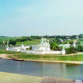 Успенский Старицкий монастырь. Вид с городища