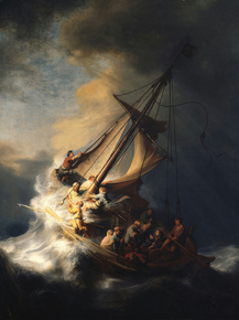 Rembrandt van Rijn - Christ in the Storm on the Sea of Galilee | Рембрандт
